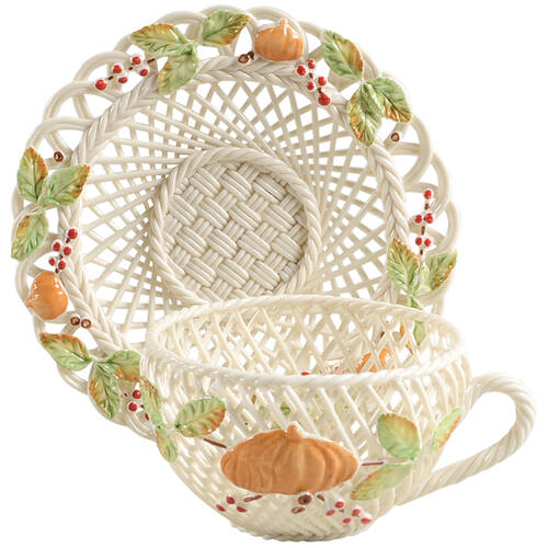 Basketware Cup & Saucer Basket