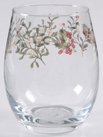 Winter Forest Glassware Stemless Wine