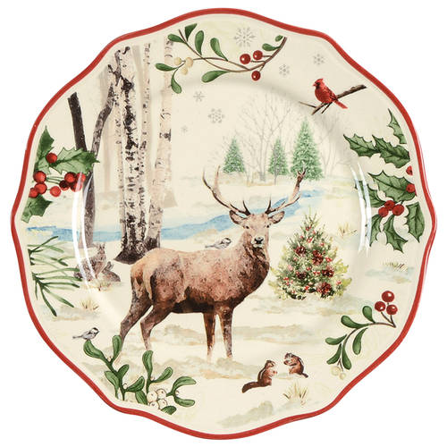 Winter Forest Salad Plate