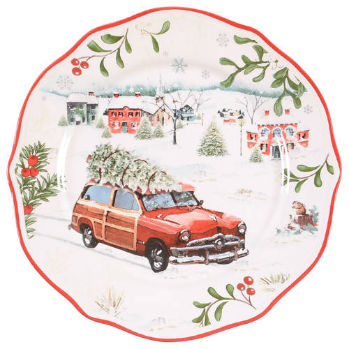 Winter Forest Salad Plate