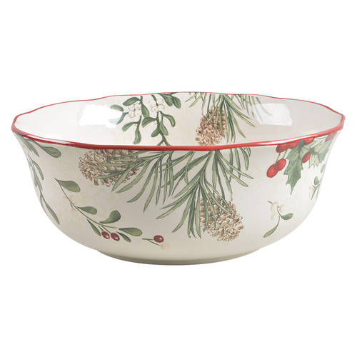 Winter Forest 12" Round Serving Bowl