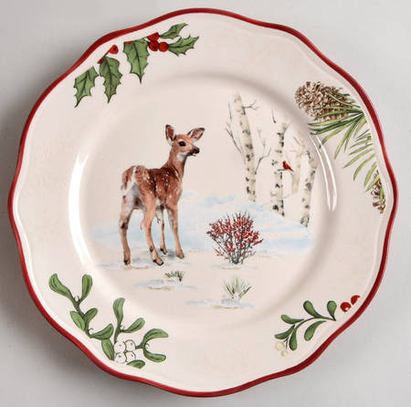 Winter Forest Salad Plate