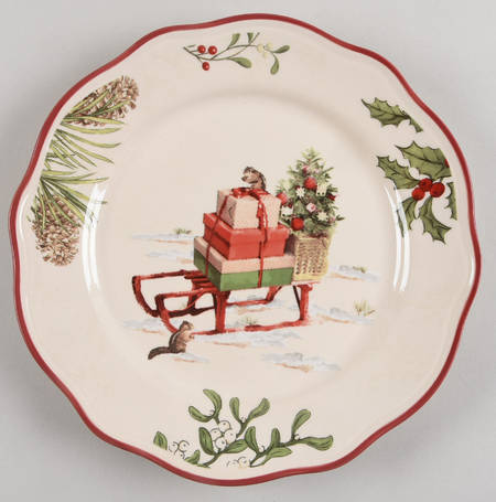 Winter Forest Salad Plate