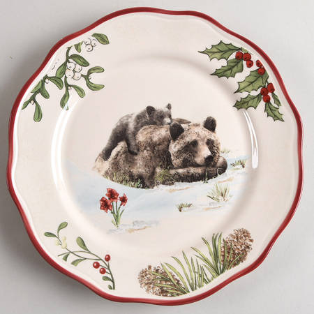 Winter Forest Salad Plate