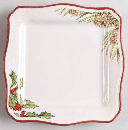 Winter Forest Square Appetizer Plate