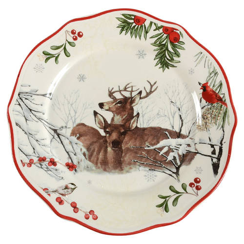 Winter Forest Salad Plate