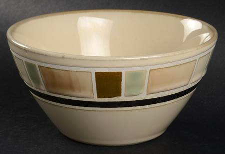 Cream Mosaic Soup/Cereal Bowl