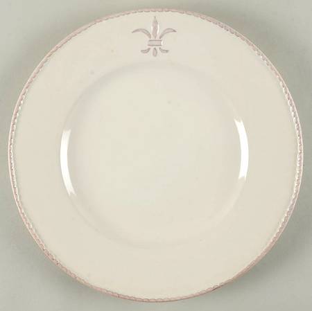 Fleur de Lis Cream Service Plate (Charger)