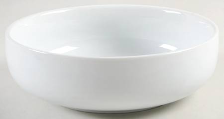 Whiteware (Round, Smooth) 8" Individual Pasta Bowl