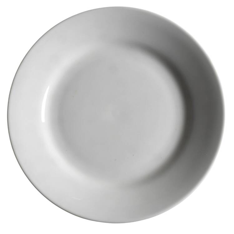Whiteware (Round, Smooth) Salad Plate