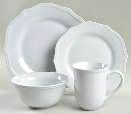 Carnaby Scalloped 4 Piece Place Setting