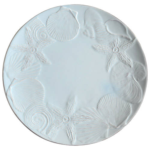 Seahorse and Seashell Menagerie Blue by Blue Sky