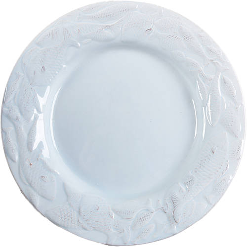 Seahorse and Seashell Menagerie Blue Dinner Plate