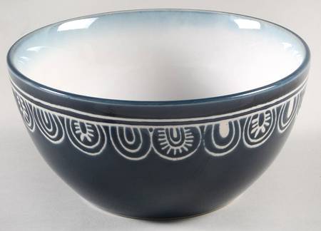 Medallion Teal Soup/Cereal Bowl