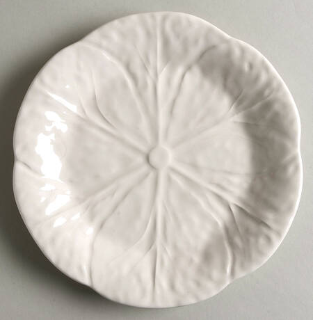 Cabbage Beige (Branco) Salad Plate