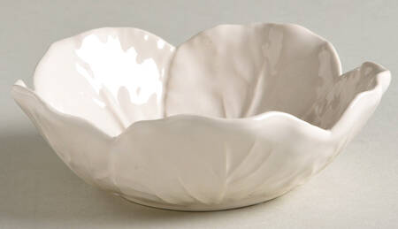 Cabbage Beige (Branco) Fruit/Dessert (Sauce) Bowl