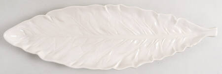 Cabbage Beige (Branco) 16" Oval Serving Platter