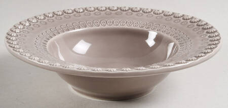 Fantasia (Fantasy) Oat Beige Rim Soup Bowl
