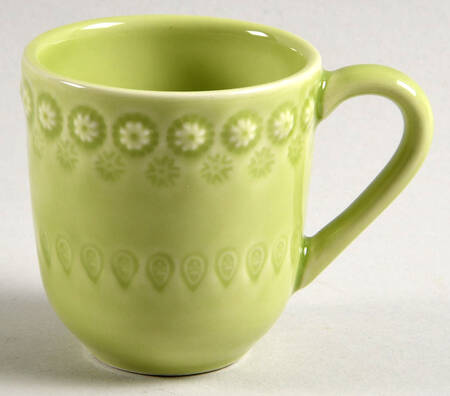 Fantasia (Fantasy) Bright Green Flat Cup