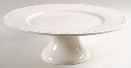 Fantasia (Fantasy) Sandy Grey 13" Diameter Pedestal Cake Stand