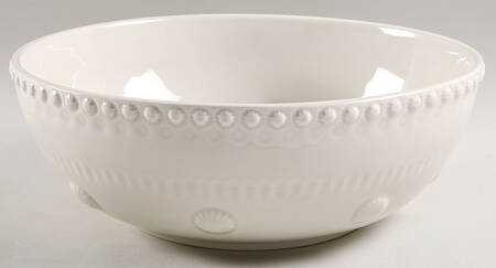 Fantasia (Fantasy) Sandy Grey 11" Large Salad Serving Bowl