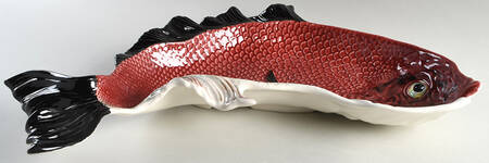 Fish Red 21" Fish Shaped Platter