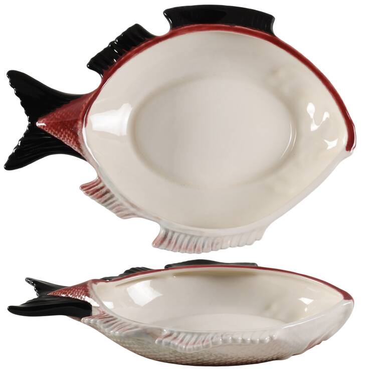 Fish Red Tureen No Lid