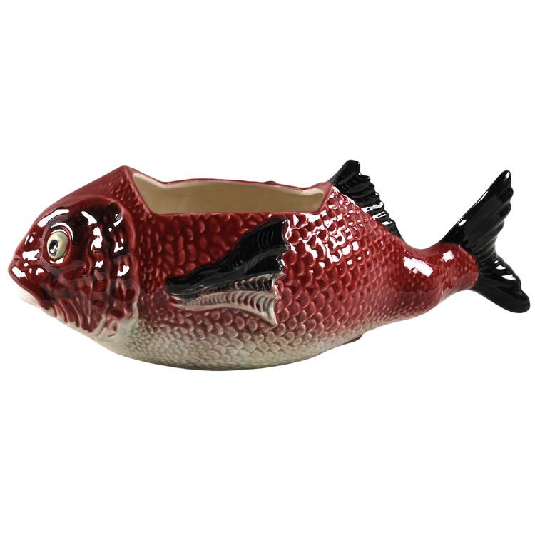 Fish Red Tureen No Lid