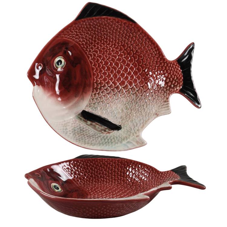 Fish Red Coupe Soup Bowl
