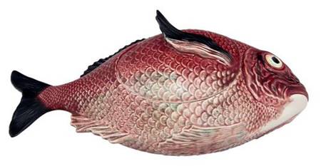 Fish Red Tureen & Lid