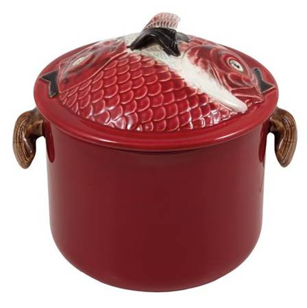Fish Red Tureen & Lid