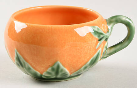 Orange Flat Cup