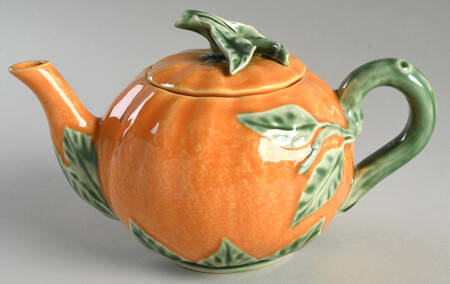 Orange Teapot & Lid