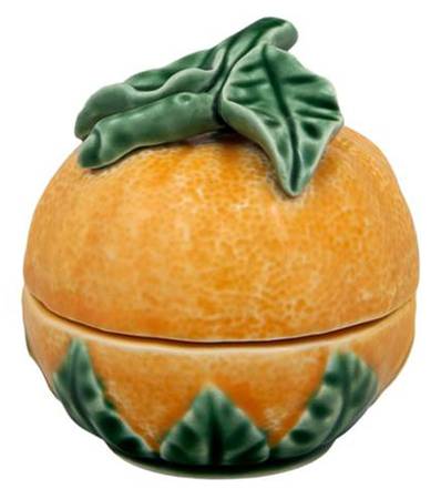 Orange Round Covered Butter