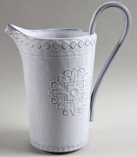 Rua Nova Antique White 58 Oz Pitcher