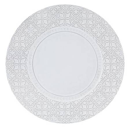 Rua Nova Antique White Service Plate (Charger)
