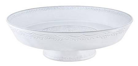 Rua Nova Antique White Large Footed Fruit Bowl
