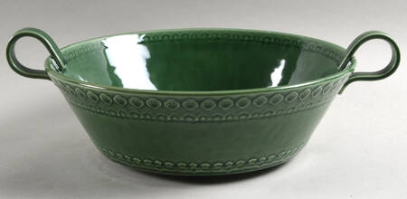 Rua Nova Green 11" Large Salad Serving Bowl