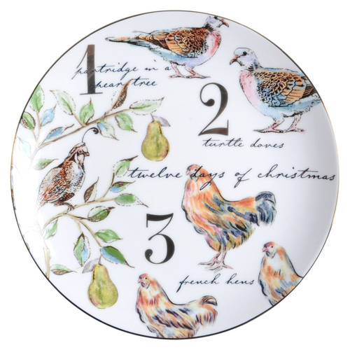 12 Days of Christmas Salad Plate