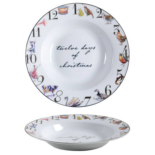 12 Days of Christmas 8" Soup/Pasta Bowl