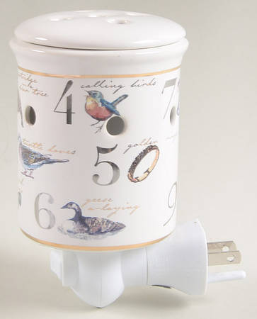 12 Days of Christmas Wall Plug-In Wax Wamer & Lid