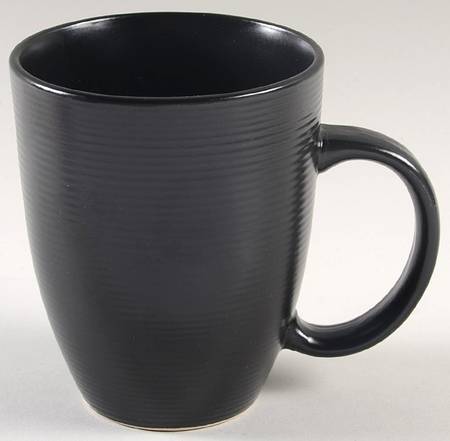Matte Swirl Black Mug