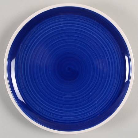 Indigo Swirl Salad Plate