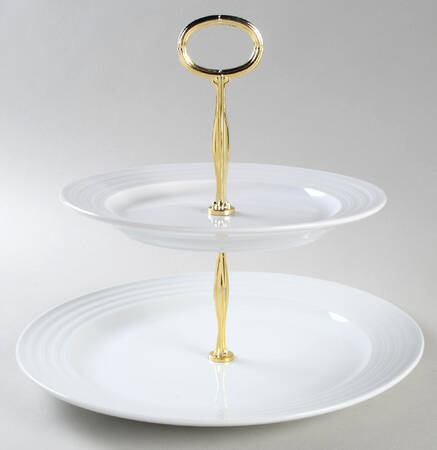 Anniston 6 5/8"-10"  2 Tiered Serving Tray (Dp, Sp) HC