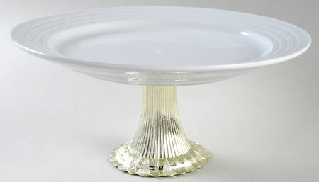 Anniston Cake Stand with 4"-5" Metal Pedestal  Hc