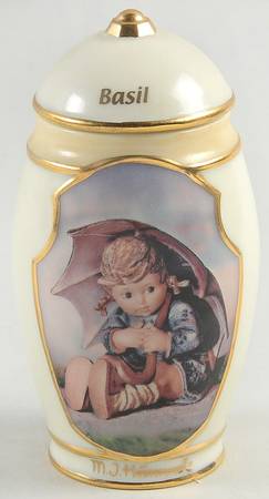 M.I. Hummel Classic Heirloom Spice Jar Collection Spice Jar Set Individual Jar & Lid