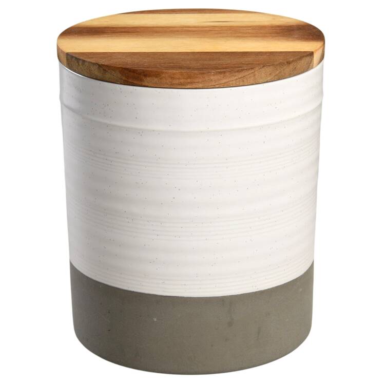 Milbrook Coconut White Medium Canister & Lid