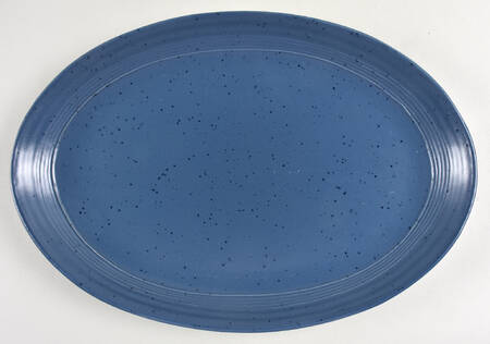 Milbrook Blue 14" Oval Serving Platter