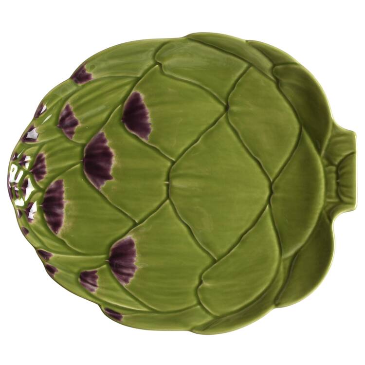 Artichoke Green and Purple Salad/Dessert Plate
