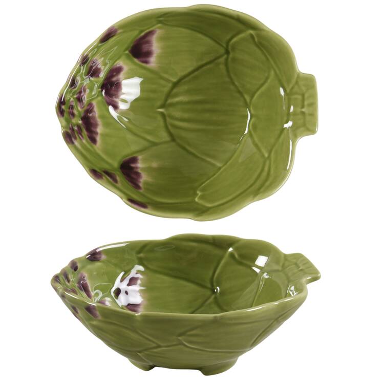 Artichoke Green and Purple 5" All Purpose Bowl